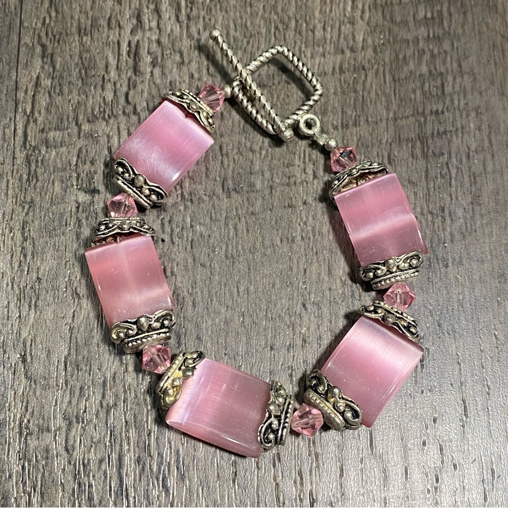 Pink & Silver Bracelet